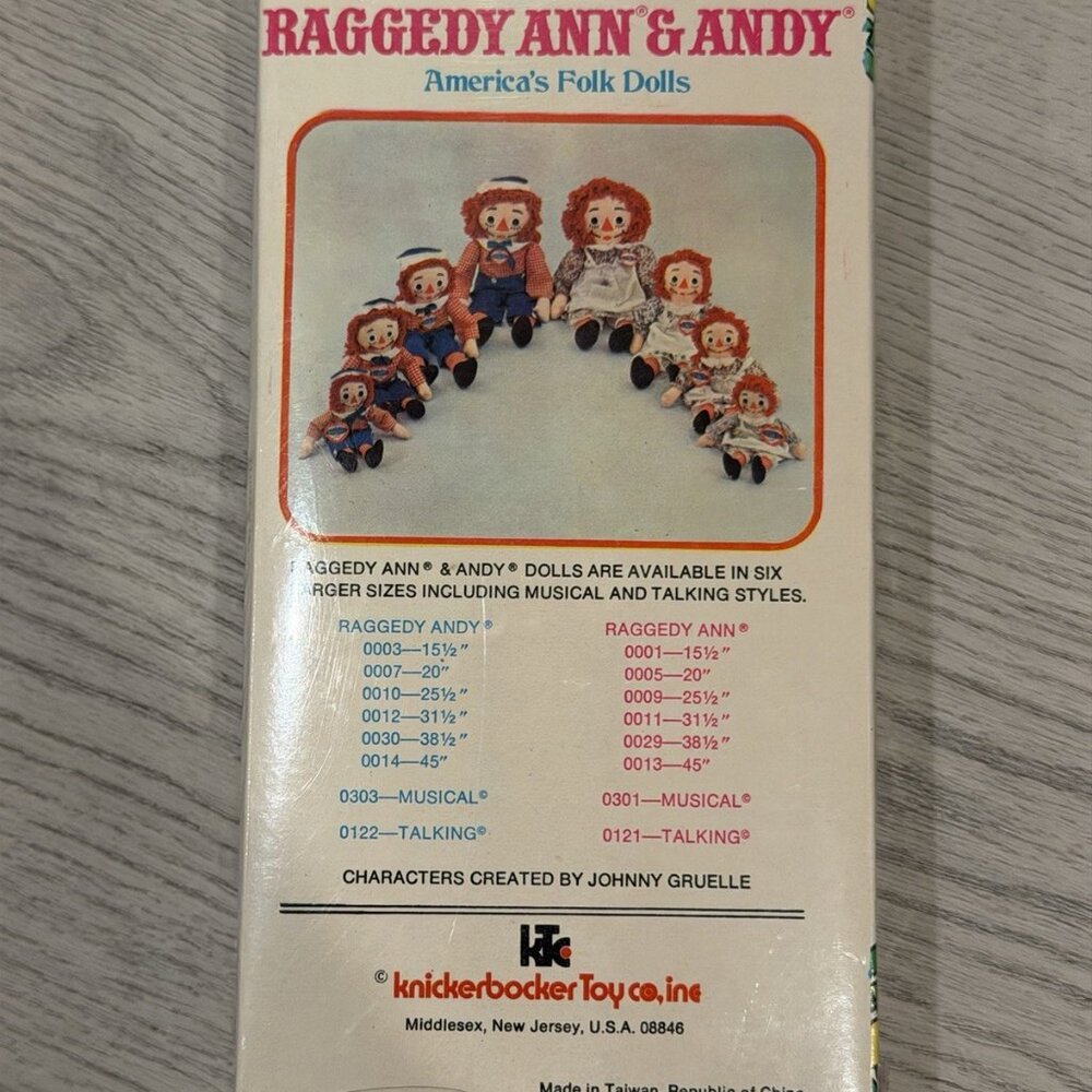 Vintage 1970's Knickerbocker The Original Raggedy Ann 6" Doll NIB - Picture 2 of 2